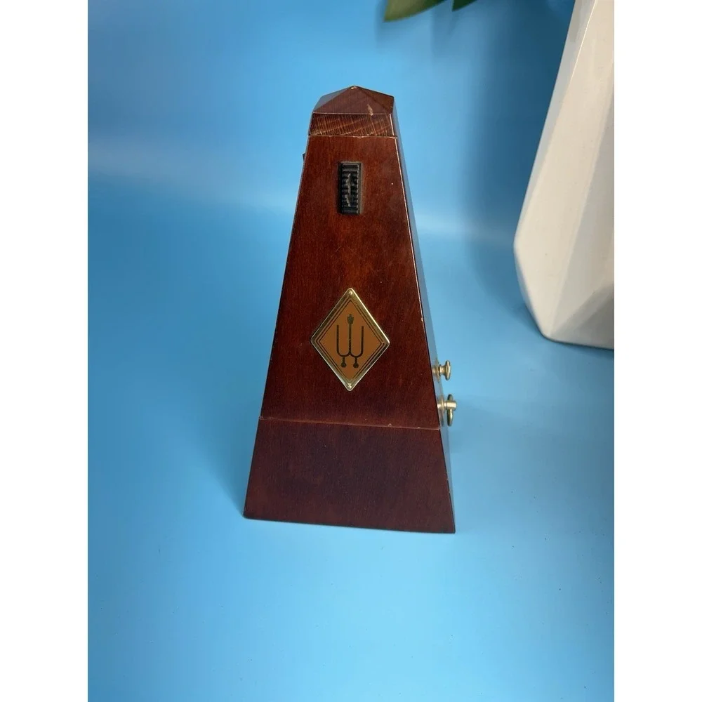 Vintage Wittner Metronome Wood Windup Made In Germany.Works Perfectly